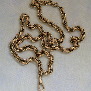 Vintage GF Fancy Chain Necklace, AJC Co 1/20 12K Gold Filled Necklace, Beautiful Vintage Chain Necklace, Vintage 1930/1940's Necklace #3972 