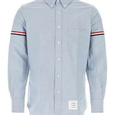 Thom Browne Man Light-Blue Piquet Shirt