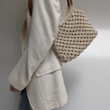 Vintage Hand Crocheted Shoulder Bag