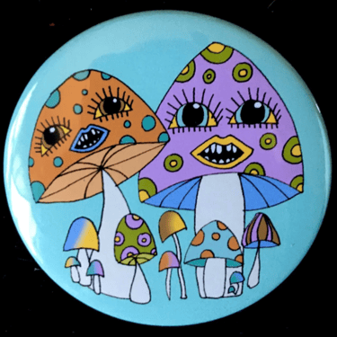 Coco Roy Mushroom Pin