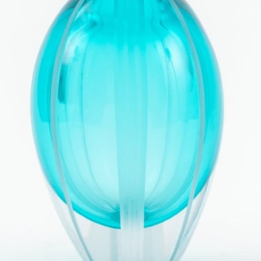 Evolution by Waterford Aqua Crystal Vase