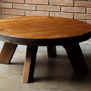 Vintage European Oak Coffee Table