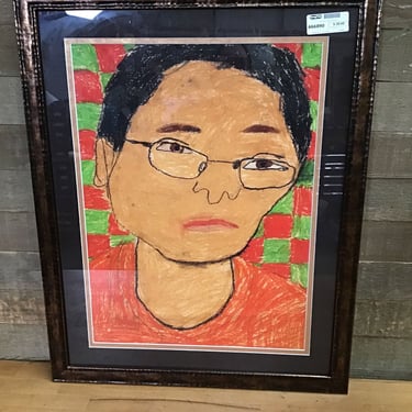 Framed Crayon Portrait (Tacoma)