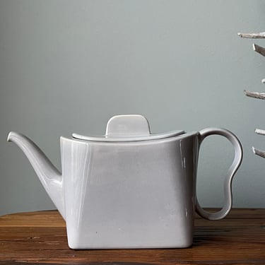 Franciscan Metropolitan Teapot | Grey Mid Century Modern Teapot | California Ceramics Tea Pot | Pottery Ceramics Serveware | Kettle Pitcher 