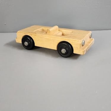 Vintage Wood Toy Car 