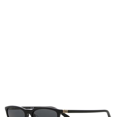 Miu Miu Women Black Acetate Miu Regard Sunglasses