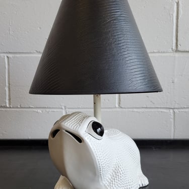 Mid Century Italian Hobnail Frog Lamp