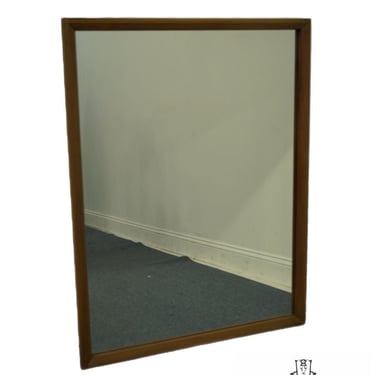 WHITE OF MEBANE Walnut Asian Inspired Mid Century Modern 34" Dresser / Wall Mirror 6800-44 