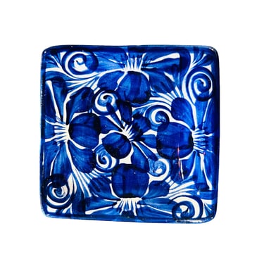 MXLD Blue Talavera Square tray