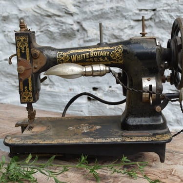Antique &quot;White Rotary&quot; Sewing Machine