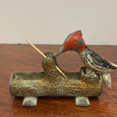 1940s Woodpecker Tooth Pick Holder 