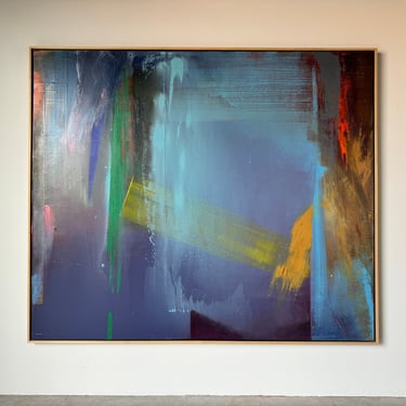Richard Saba " Sight Unseen  " Acrylic on Canvas Painting 