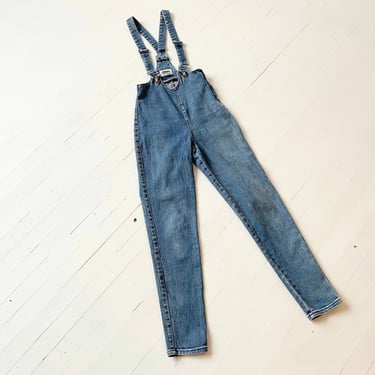 Vintage Stretch Denim Catsuit Overalls 