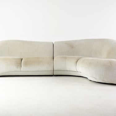 Vladimir Kagan Style Preview Postmodern Sectional Sofa - mcm 