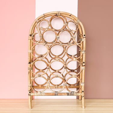 Rattan Arch Wine Rack