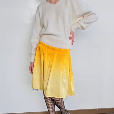 Golden Ombre Silk Skirt (M)