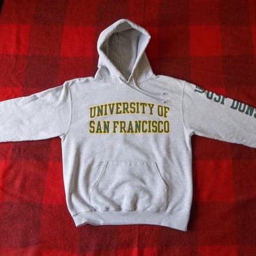 Vintage Sweatshirt University of San Francisco Medium Hoodies College Distressed Preppy Grunge 2000s 