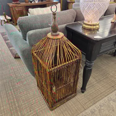 Tall Rattan Cage