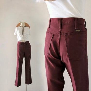dark rouge wrangler trousers - 29 - vintage 90s unisex mens womens western cowboy cowgirl pants wrangler 