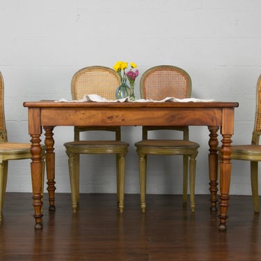 19th Century French Louis Philippe Provincial Walnut Dining Table 