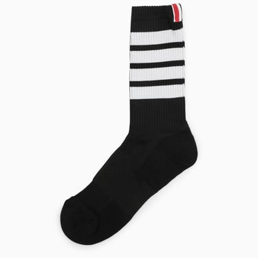 Thom Browne Black Sports Socks Men