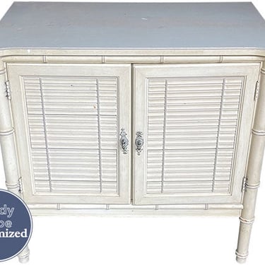 30.5" Unfinished 2 Door Vintage Bamboo Style Buffet #08336