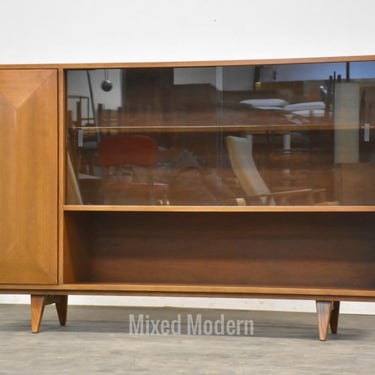 Walnut Mid Century Bookcase 