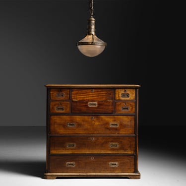 Holophane Pendant / Chest of Drawers