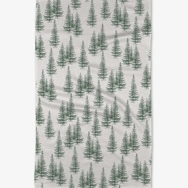 Christmas Forest Tea Towel by Geometry