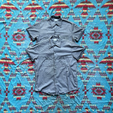 Pair of Vintage Osh Kosh Button-Up Work Shirts 