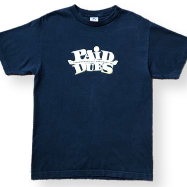 Vintage Y2K/00s “Paid Dues” Independent Hip Hop Festival Double Sided Rap T-Shirt Size Medium 