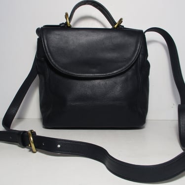 Vintage Coach Soho Crossbody Bag, Navy Blue Leather, Crossbody Purse, top handle, J6H 4158 