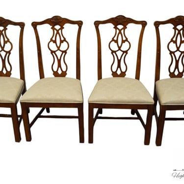 Set of 4 STANLEY FURNITURE Traditional Chippendale Style Dining Chairs 