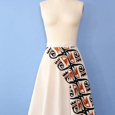 1970s New Mexican Wrap Skirt XS