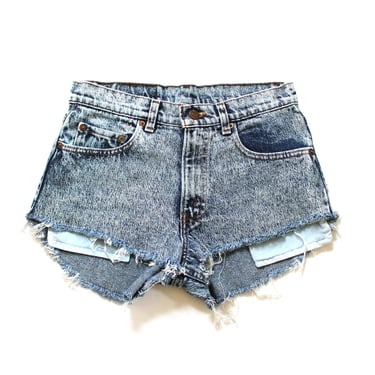 Early 1980s Levi’s 506 Cut Off Shorts Made in USA - Acid Washed 