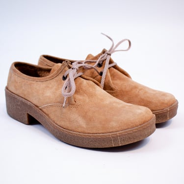 1970's suede hush puppies size 9
