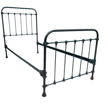 Twin Bed Frame | Vintage Heavy Iron Twin Bed 