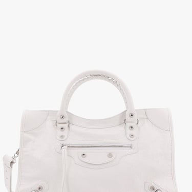 Balenciaga Women Balenciaga White Shoulder Bags