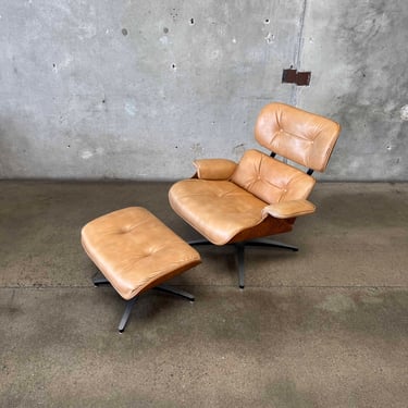 Vintage Eames Style Chair & Ottoman
