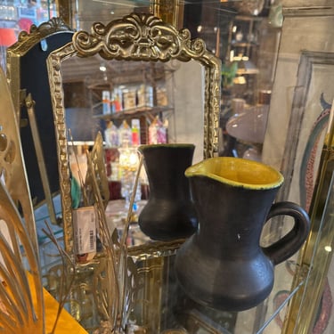Gold table top mirror