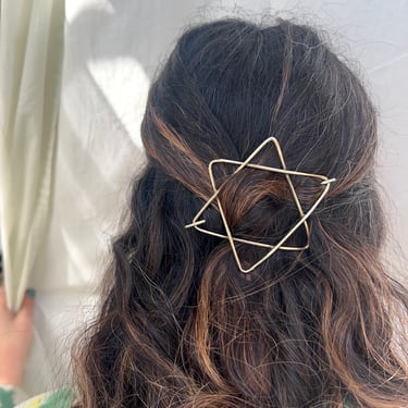 Star of David Hairpin Hair Slide 