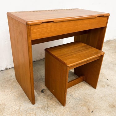 Danish Teak Flip-top Vanity Desk *MESSAGE US for shipping quote* 