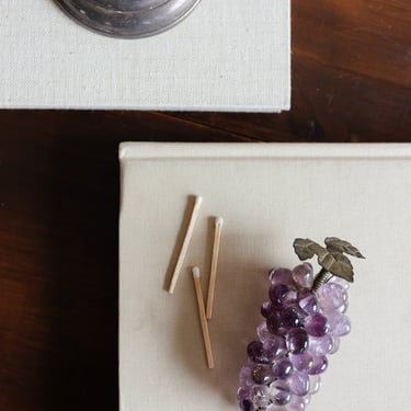vintage french amethyst mini grapes