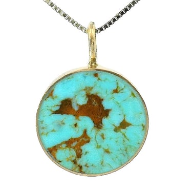 The Circ Necklace - Two-Tone Turquoise