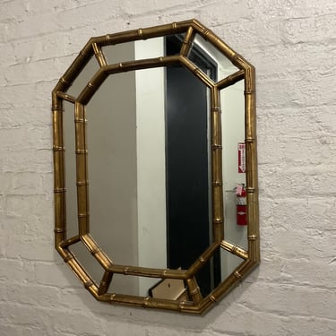 Faux Bamboo Resin Mirror