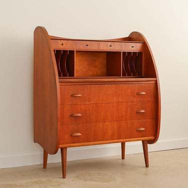 Mid Century Danish Modern Secretary Desk 