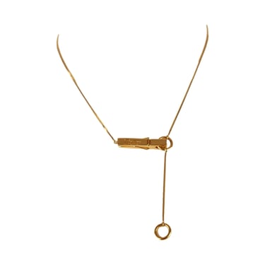 Dior Gold Clothes Pin Choker