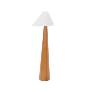 Asymmetrical Wood Floor Lamp 