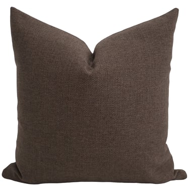 Dark Brown Outdoor Pillow Cover