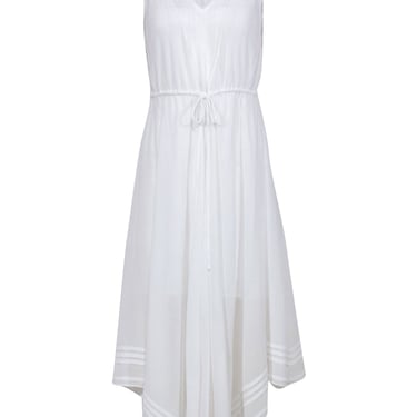 All Saints - White &quot;Celeste&quot; High-Low Midi Dress Sz 2